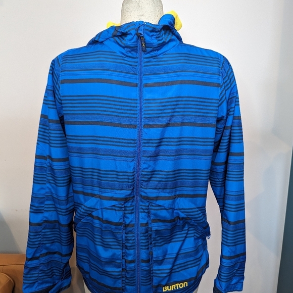 Burton Dover Jacket Cobalt Blue Fortress Stripe Youth L - Picture 4 of 12
